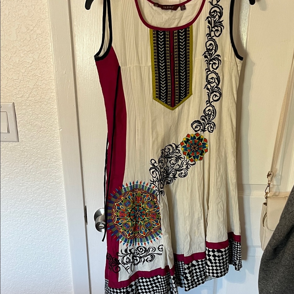 18 Fire Unique Multicolor Sleeveless Dress